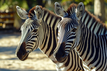 Image of a beautiful animals in zoo generative AI
