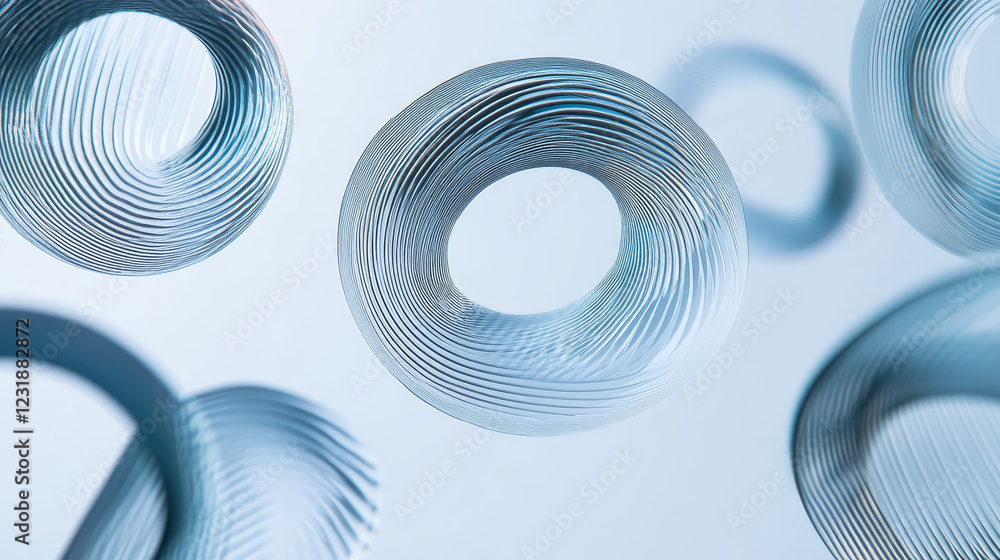 Poster abstract vector background with white transparent circles.