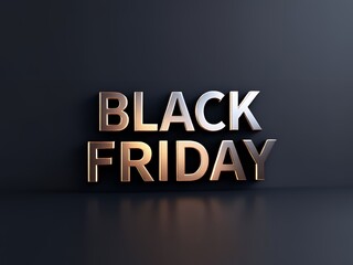 Obraz premium Black friday sale inscription gold letters on design for advertising, banners, leaflets and flyers.