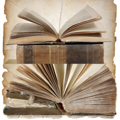 Vintage Book collage element