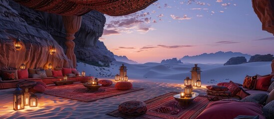 Desert Lounge at Dusk