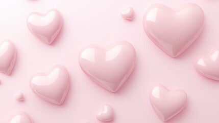 Soft Pink Heart A Dreamy Background Love Romance Theme