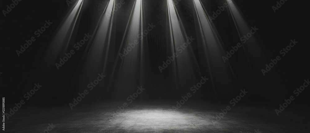 Poster dynamic light overlay texture with varying intensity against a black background