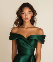 Green bridesmaid dress