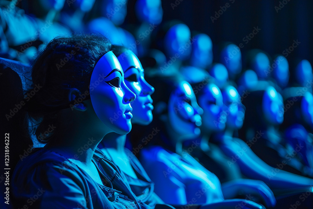 Poster ai generative image of audience enjoy live performance in theater