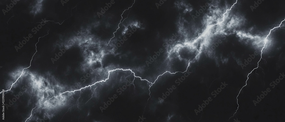 Poster thick bolts of lightning create a powerful display of energy and light set against a dark backdrop