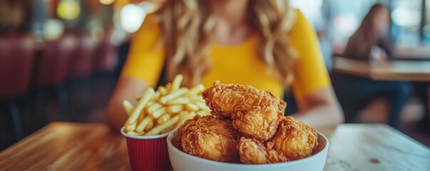 Diet food loss weight concept, Hand of woman pushing sweet away and avoid to sugar to control cholesterol and sugar