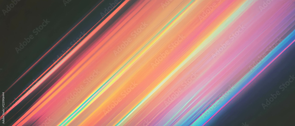 Poster vibrant neon gradient textures with smooth color transitions against a black background