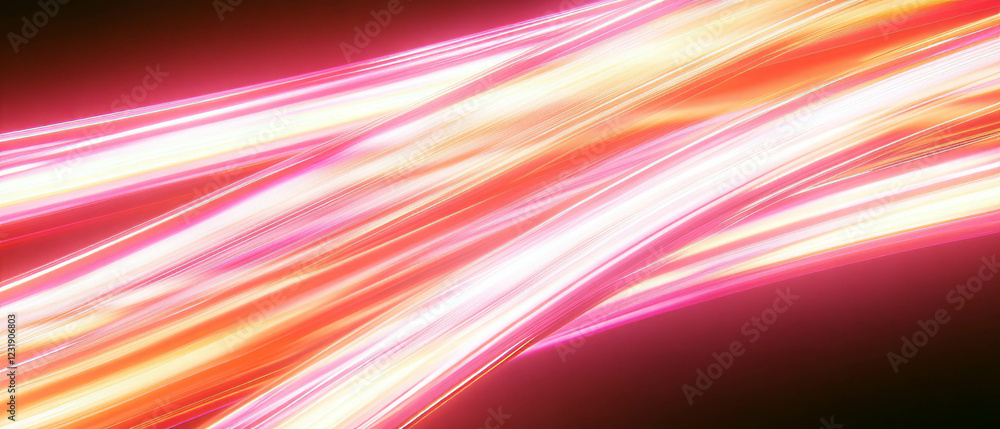 Poster neon overlay texture with bright illumination and sharp details on a dark background