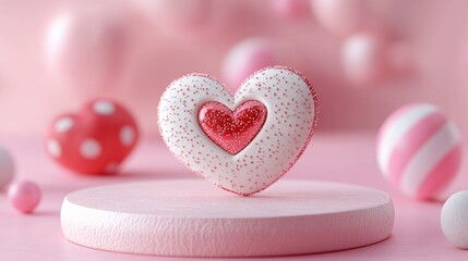 Fototapeta premium A sweet treat, perfect for romantic occasions or celebrations