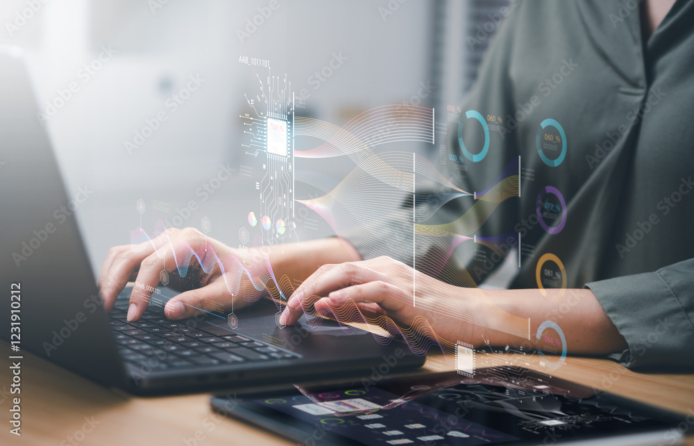 Poster business strategy analysis data, analyst database development analytic.