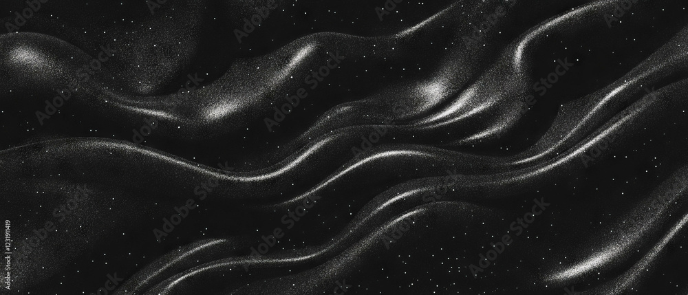 Poster partially transparent dust overlay creating layers of texture on a black background