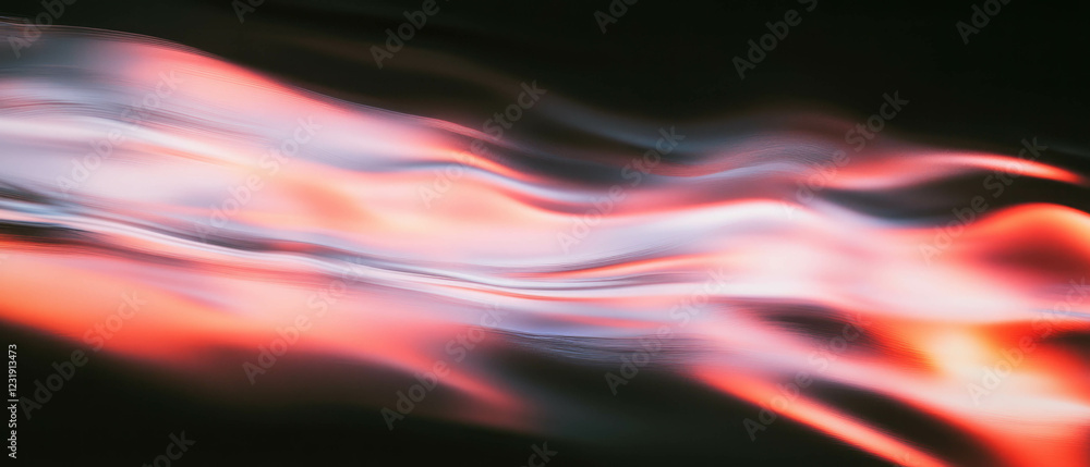 Aufkleber reflections creating abstract patterns on glass with vibrant colors and artistic effects