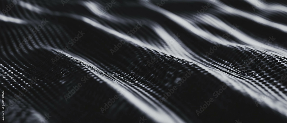 Poster rough textured light overlay creates depth and space for design elements in a dark background