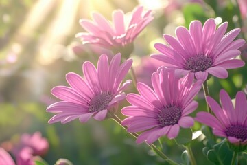 Fototapeta premium Close-up of a colorful bouquet of pink flowers