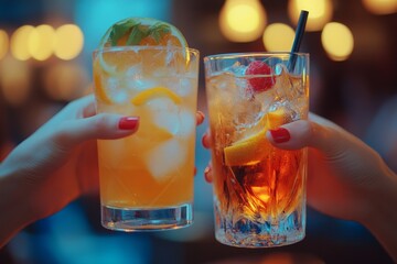 person deny alcohol drink from his friend