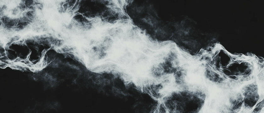 Dramatic display of smoke and lightning creating an intense stormy atmosphere in dark skies