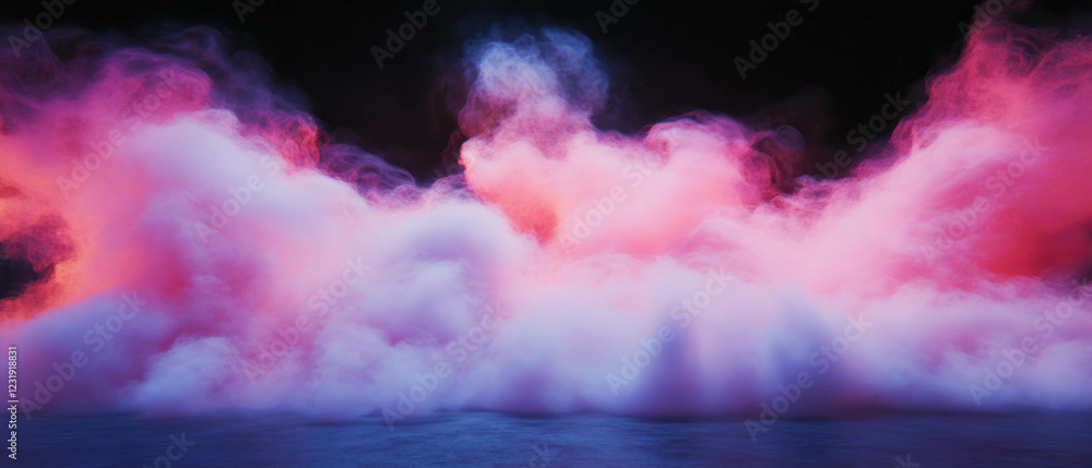 Poster smoke overlay textures create dynamic abstract patterns against a black background