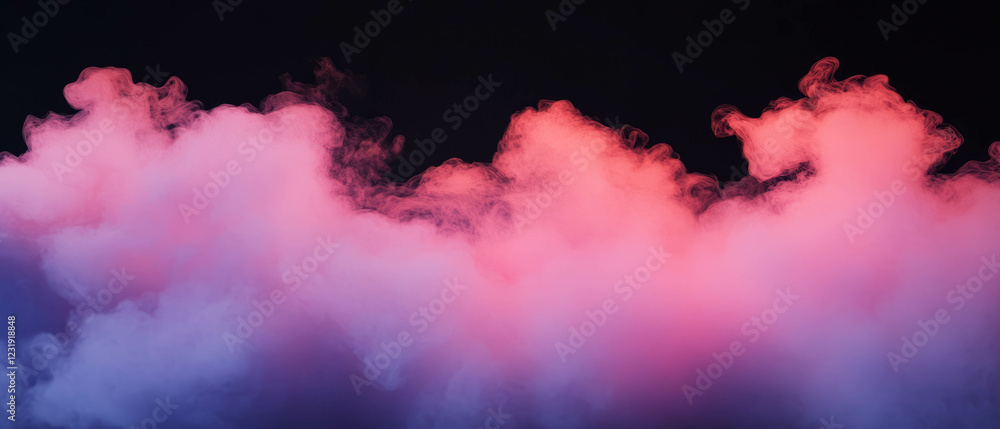 Poster creative abstract smoke overlay texture enhancing stage composition with artistic vibes