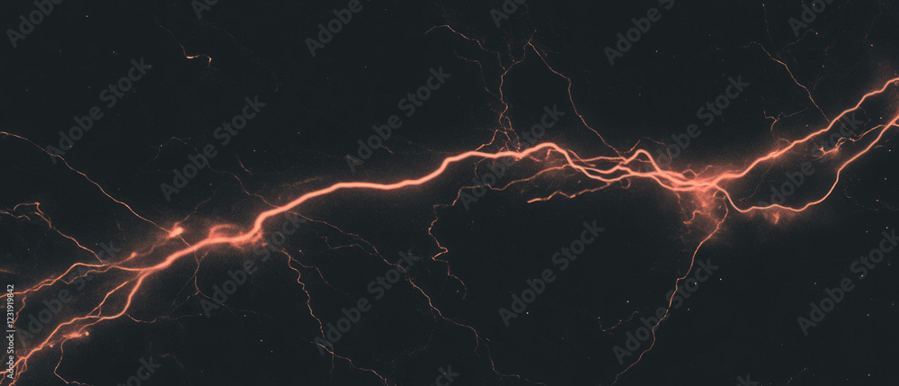 Poster swirling smoke and lightning create a dynamic atmosphere with energetic movement
