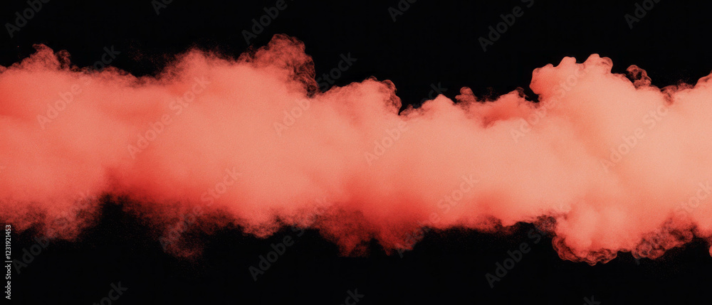 Poster dynamic smoke texture with floating particles creating an atmospheric effect on a dark background