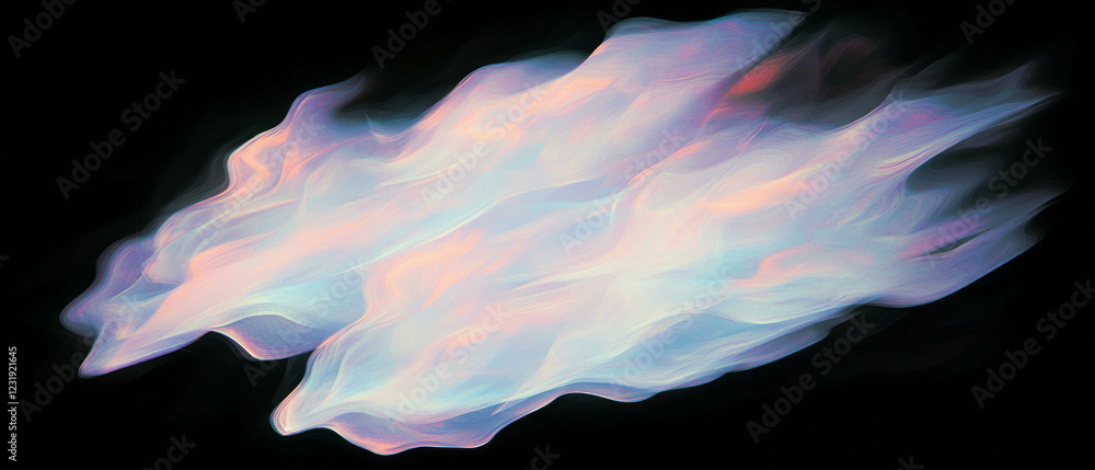 Poster smoke overlay texture with layered effect and atmospheric depth on black background