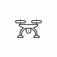 camera drone icon sign vector