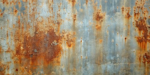 Fototapeta premium Textured Rusted Metal Surface A Detailed Close-Up Showing Extensive Corrosion and Patina
