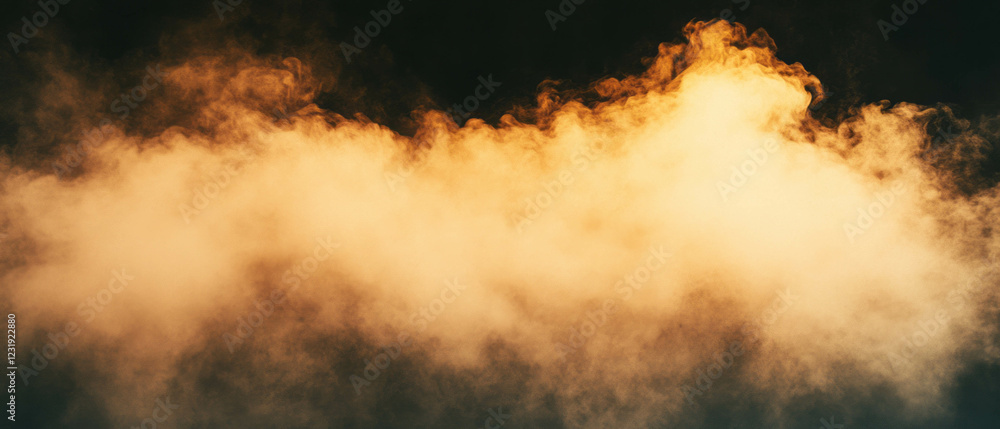 Poster soft diffused dust particles create a gentle ambiance against a dark background
