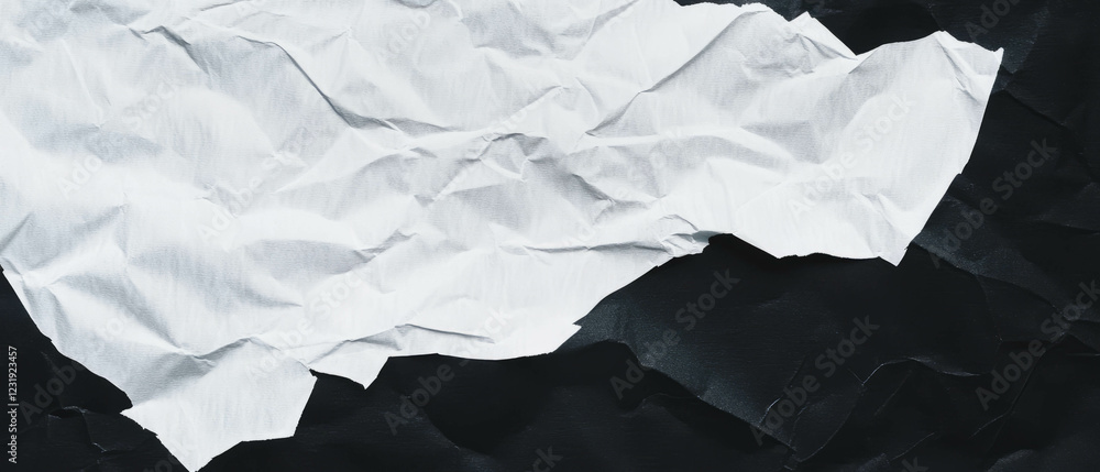 Poster soft textured paper creating a gentle tactile impression on dark backdrop