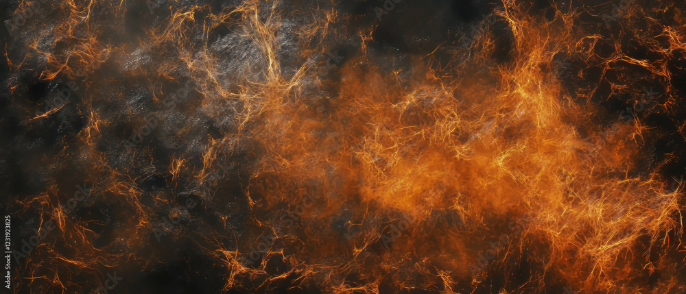 Poster sparse ember sparks create a warm glow against a dark backdrop in a striking visual display
