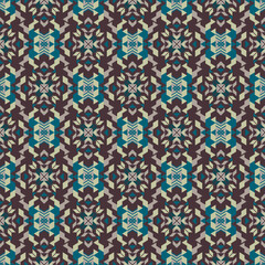 American tribal ethnic native pattern seamless.Traditional Navajo,Aztec,Apache,Southwest and Mexican style fabric pattern.Abstract vector motif pattern.For fabric,clothing,blanket,woven,wrap,decorate.