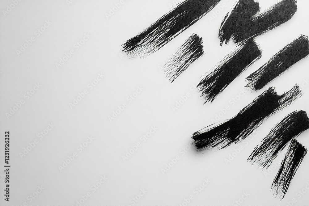 Poster black scribbles and sketches spread across a white canvas create a playful and imaginative atmospher