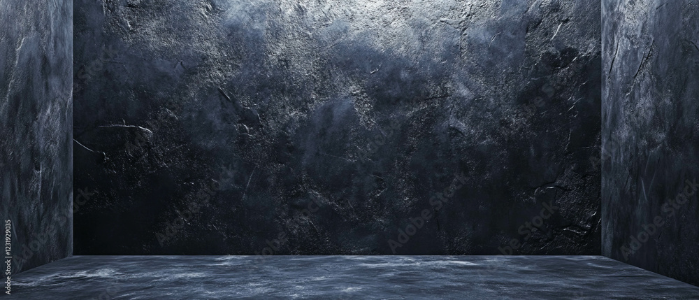 Aufkleber three-dimensional watercolor texture with central empty space on a dark background