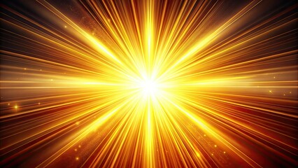 Obraz premium High-resolution panoramic sunburst backdrop; dramatic golden rays illuminate a professional photography scene.