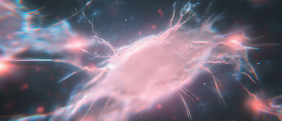 Exploration of tiny dust particles illuminated by microscopic light against a dark background