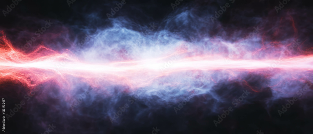 Poster visually enhanced spark energy with dynamic fire design on a black background
