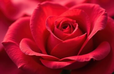 beautiful juicy red rose bud close up
