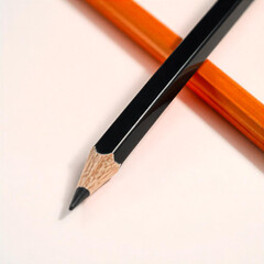 pencils on black background