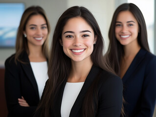 Financial,accounting,investment advisor consulting with her team