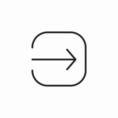 exit app icon sign vector