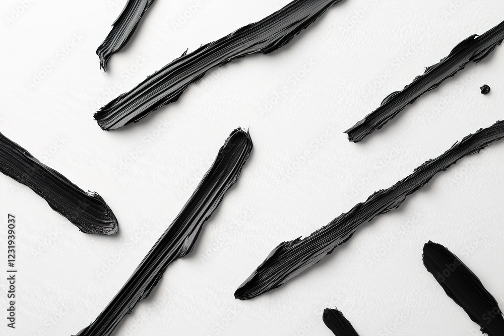 Aufkleber black scribbles and hand-drawn lines are scattered across a white canvas, creating a playful, inspir