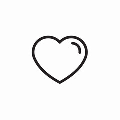 heart reaction icon sign vector