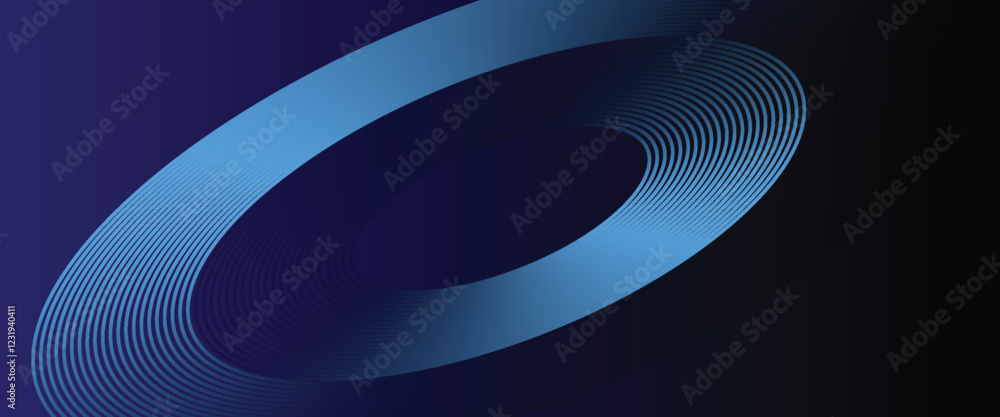 Poster abstract blue background with glowing curved lines. shiny blue swirl curve lines design. spiral line