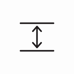 narrow space icon sign vector