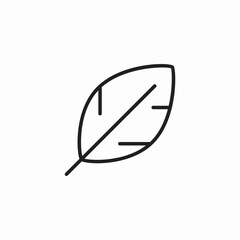 round feather icon sign vector