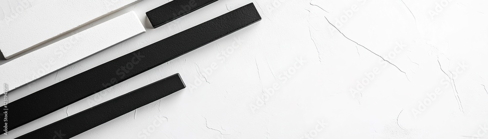 Aufkleber black horizontal dividers are placed evenly against a white background, creating a structured and or