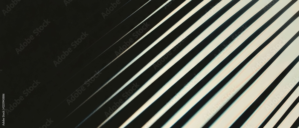 Poster unique line texture pattern with gradient colors on a solid black background
