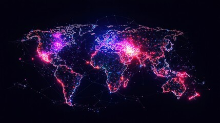 Crowdsourced Geographic Data Contribution Map, visualizing areas engaged in collaborative open-source mapping efforts, highlighting active community involvement and data sharing.