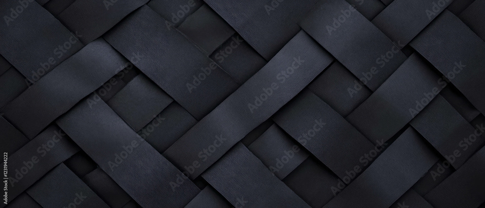 Aufkleber intricate black geometric line texture with intersecting designs on a dark background